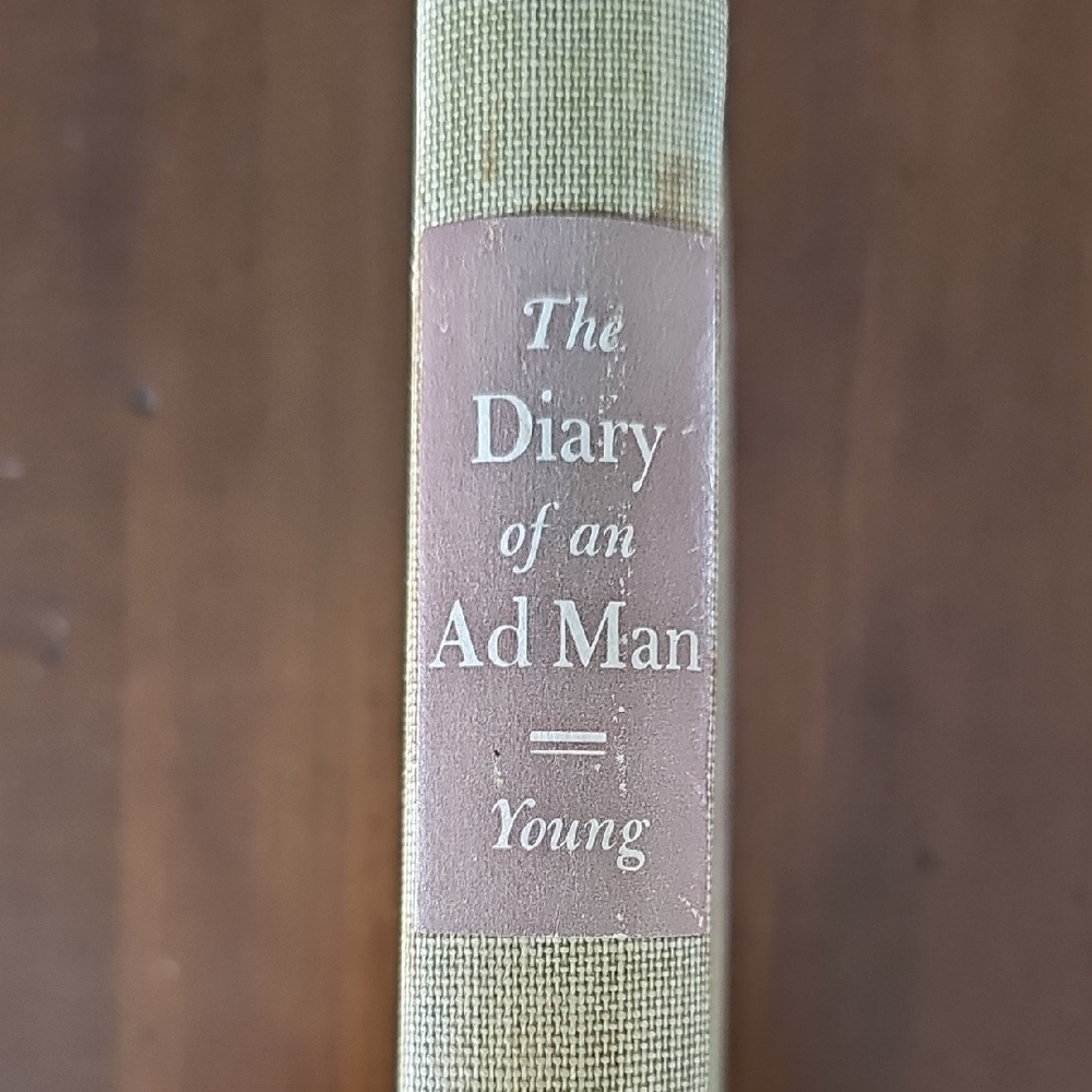 The Diary of an Ad Man by Young - Beige Spine with Pink Label